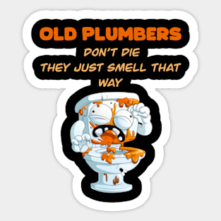 Funny Plumbers Profession Sticker